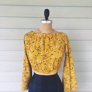 70s style crop top